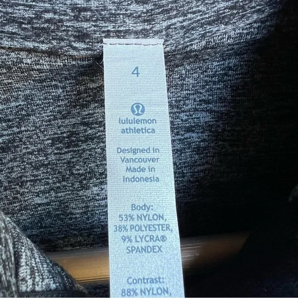 Lululemon Run Your Heart Out Half Zip Pullover Ruffle Detail Jacket Grey, Size 4 - Picture 7 of 10